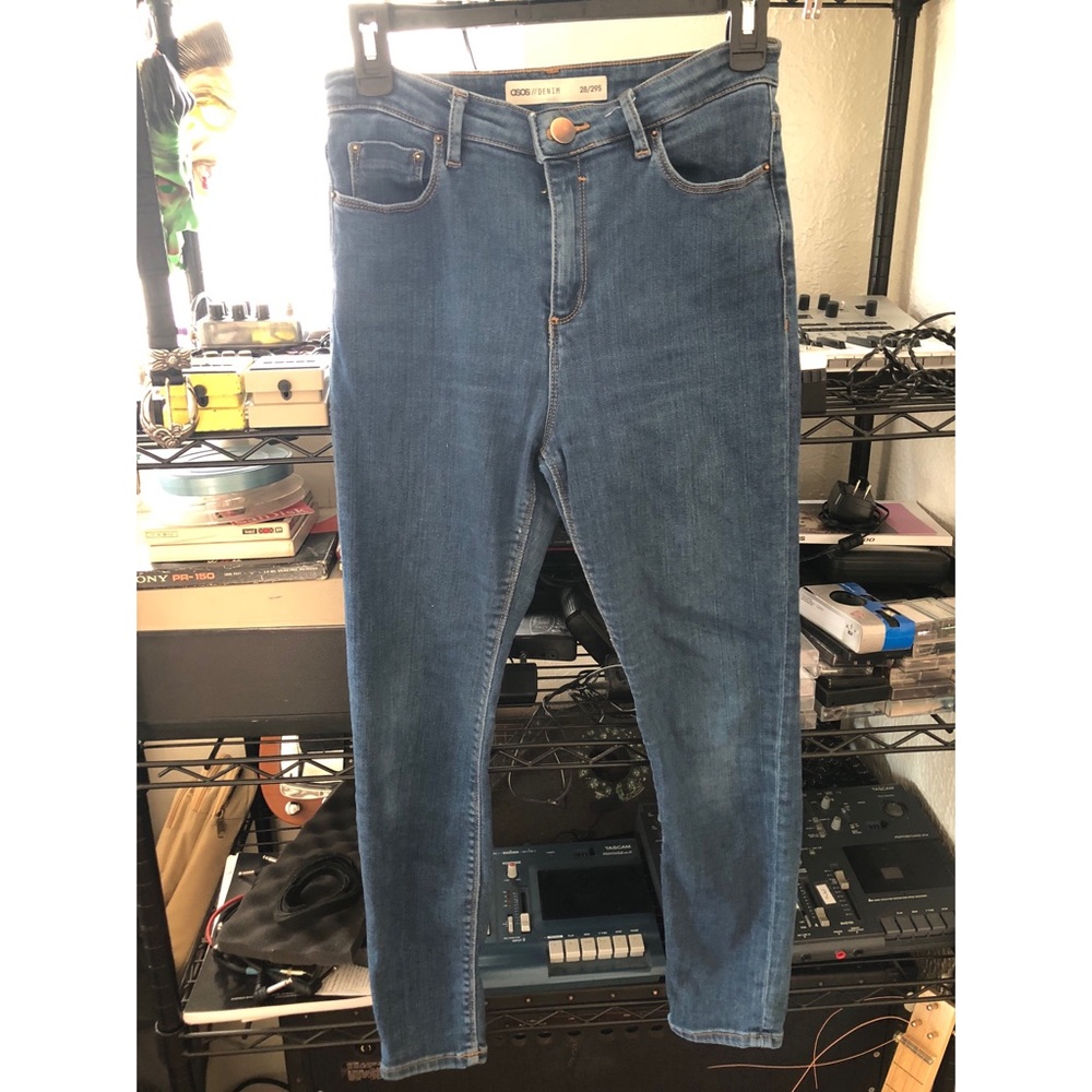 ASOS Petite Ridley High Waist Jeans Size 28